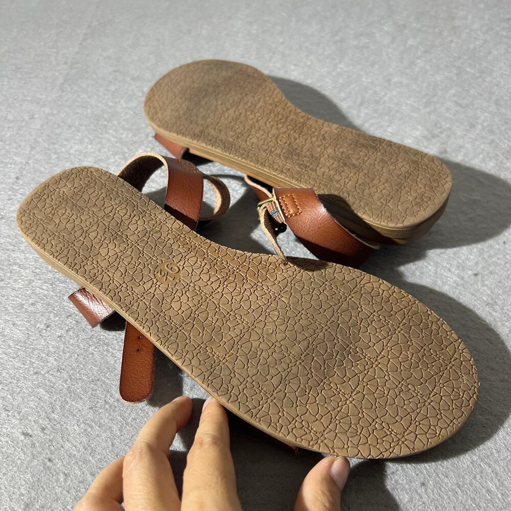 Universal Thread Brown Ankle Strap Sandals Womens 9.5 - Picture 5 of 9